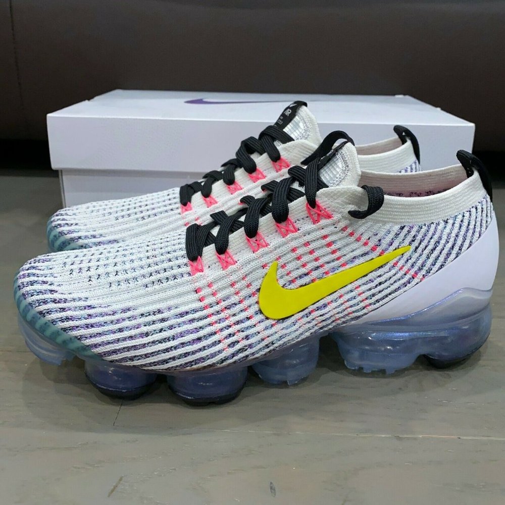 Nike Air Vapormax Flyknit 3 White-Dynamic Yellow
